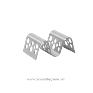 Stainless steel handrail bracket for bathroom or kitchen safety, durable and corrosion-resistant. Perfect for supporting rails and enhancing hygiene in commercial and residential spaces.