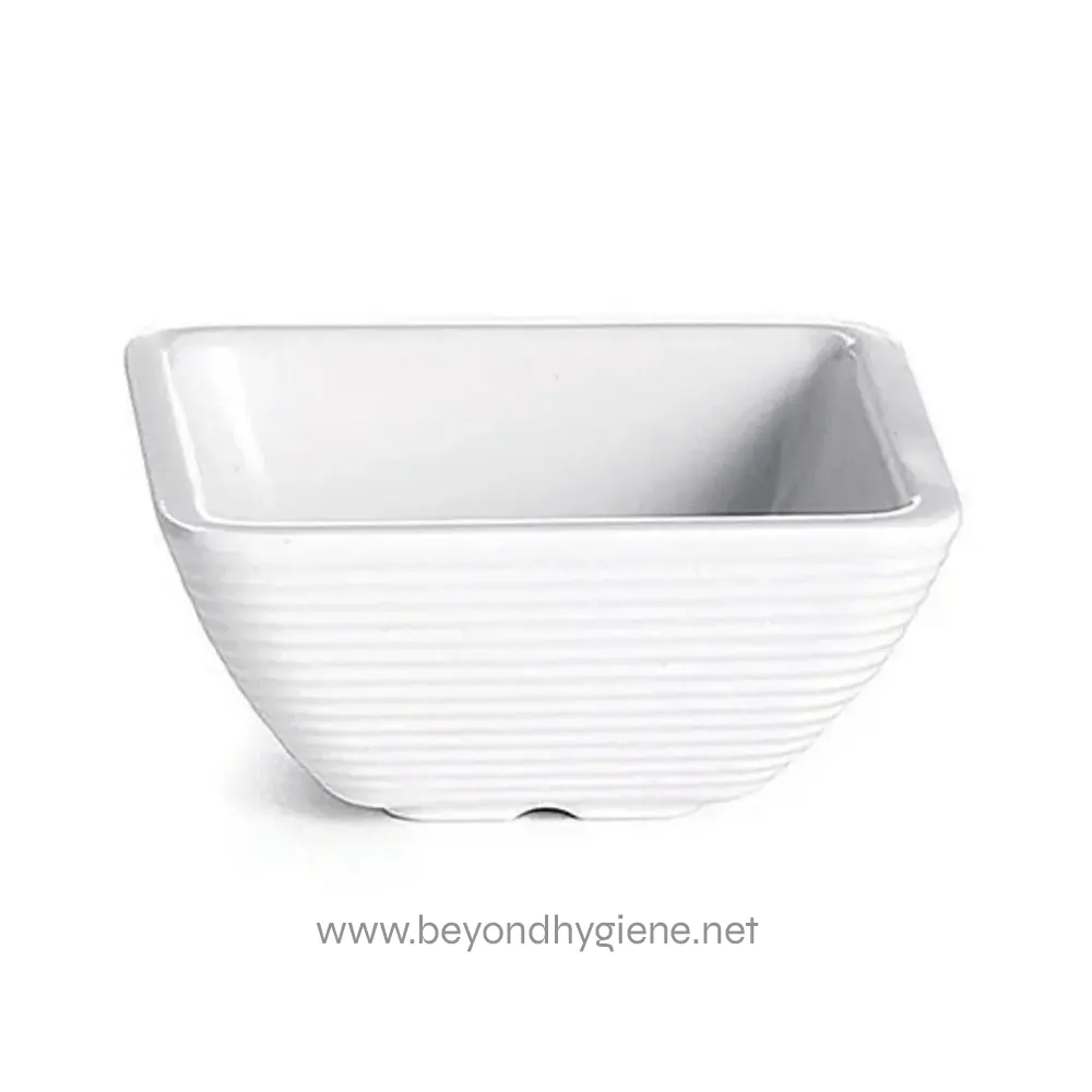 White rectangular ceramic wash basin for bathroom or kitchen use at Beyond Hygiene Asia.