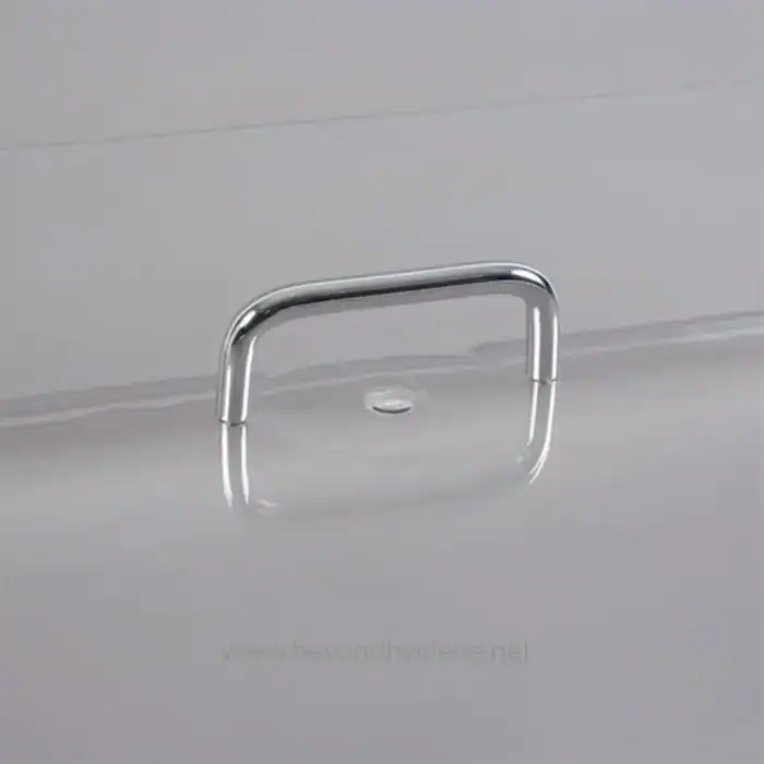 Stainless steel surface monitoring handle for hygiene compliance in Asian hospitals and clean environment facilities.