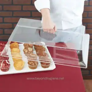 Cambro RD1826CW Camwear 18" x 26" Clear Rectangular Dome Display Cover