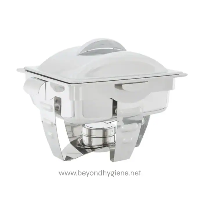 Automatic hand sanitizer dispenser in white for hygiene and safety at Beyond Hygiene Asia.