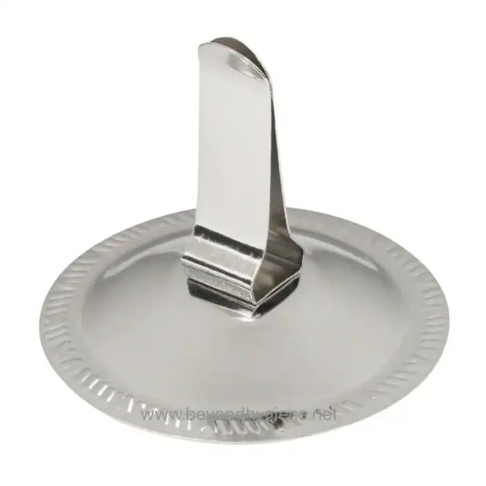Stainless steel napkin holder with a sleek, modern design for hygiene and convenience. Ideal for restaurants, cafes, or event spaces to enhance cleanliness and organization.