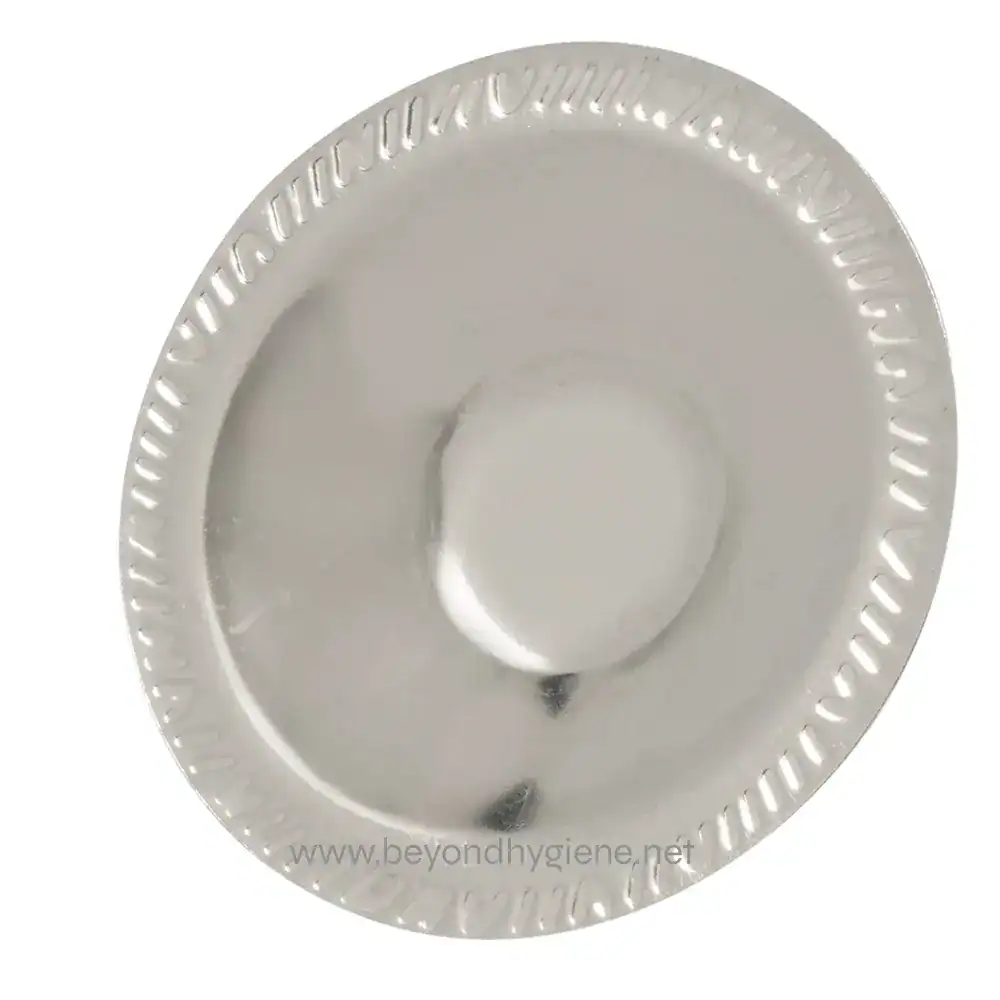 166-mh250_003 Disposable paper plate used for food service in hygiene-sensitive environments.