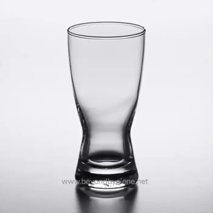 Clear glass cup for hygiene and sanitation products, showcasing quality hygiene supplies from Beyond Hygiene Asia, ideal for sterile environments.