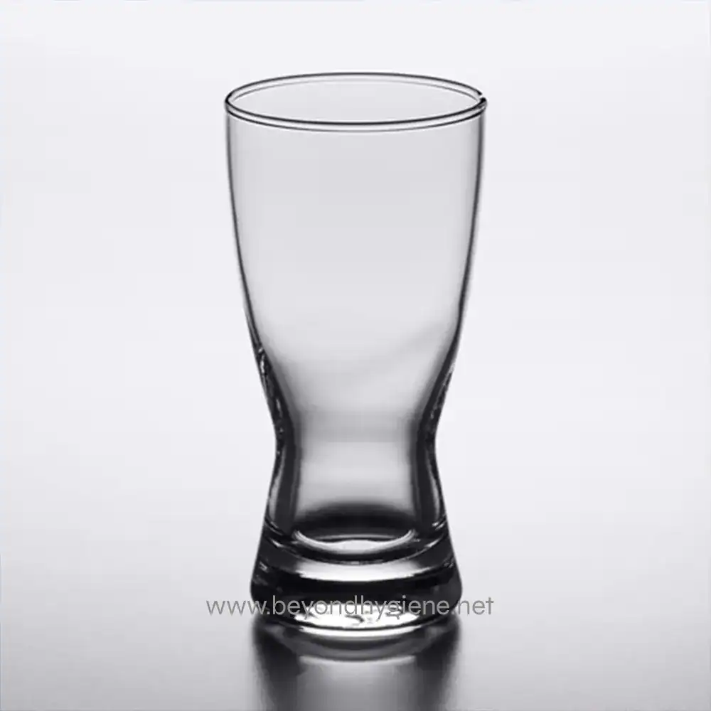 Clear glass cup for hygiene and sanitation products, showcasing quality hygiene supplies from Beyond Hygiene Asia, ideal for sterile environments.