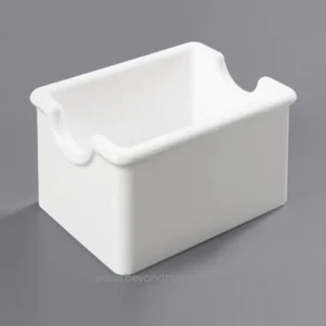 White plastic glove box for hygiene and sanitation purposes.