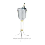 Bottle cooler with champagne in ice bucket for events and parties, ideal for hospitality settings.