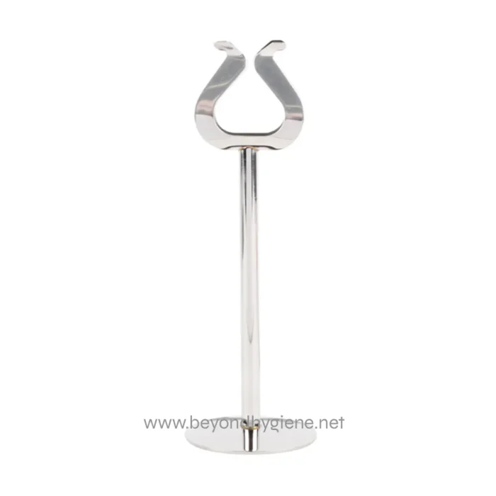 Stainless steel foil cutter tool with a stand, used for hygienic food prep, catering, or restaurant settings. Durable, easy to clean, and restaurant-quality hygiene equipment from Beyond Hygiene Asia.