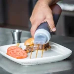 Tablecraft 24 Oz Dualway Three Tiptop Selectop Widemouth Squeeze Bottle - Image 3