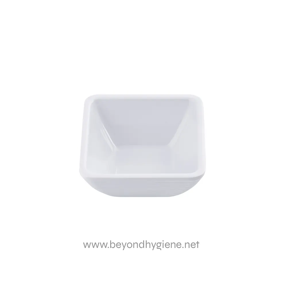2 Stainless steel or ceramic square sink for commercial or residential restrooms, designed for hygiene and durability in professional cleaning environments.