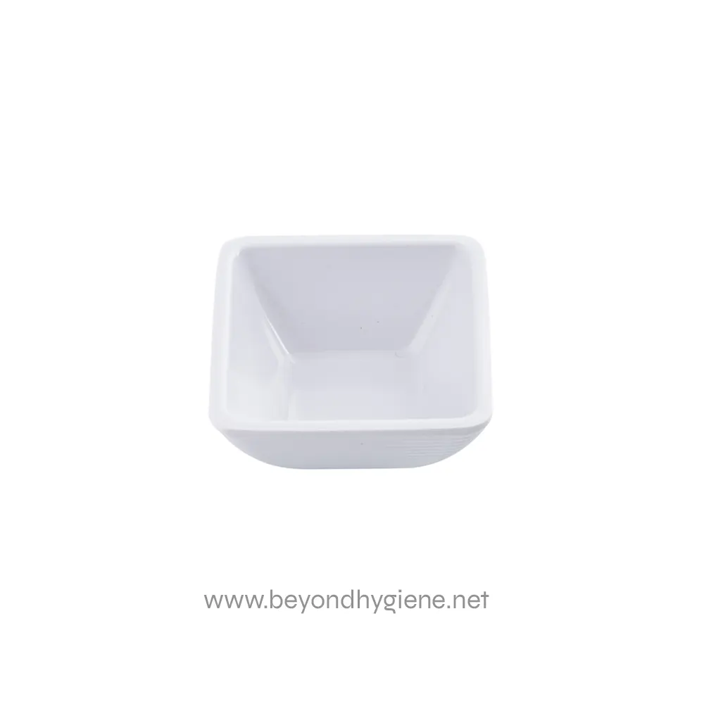 2 Stainless steel or ceramic square soap dish ideal for bathroom or kitchen sanitation stations. Sleek, hygienic, and easy to clean, perfect for maintaining cleanliness in commercial or residential spaces.