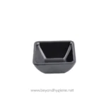 4 Oz Black Square Ribbed Ramekin