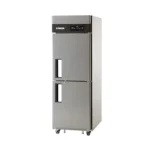 Stainless steel commercial refrigerator for hygiene storage, ideal for healthcare, hospitality, and foodservice industries. Durable, hygienic, and easy to clean.
