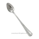 Stainless steel spoon, ideal for kitchen and dining, with a polished finish and ergonomic handle design. Perfect for serving and eating various dishes, ensuring durability and elegance.