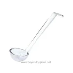 Stainless steel ladle used for cleaning and sanitation in Asia, essential for hygiene services, restaurant kitchens, and food industry clean-up.