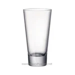 Clear drinking glass, ideal for hygiene and beverage service, promoting cleanliness in Asian hospitality and foodservice environments.