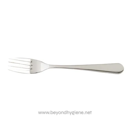 Stainless steel fork for dining, hygienic tableware, kitchen utensil, sleek and durable silverware, suitable for restaurants and home use.