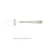 Stainless steel fork used for food service, emphasizing hygiene and quality in restaurant and catering environments.