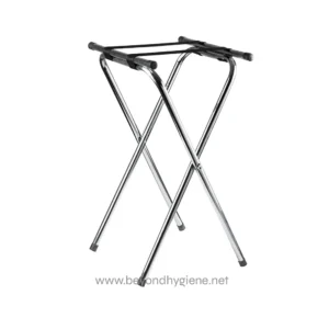 Aluminum luggage trolley cart for luggage transportation and storage, ideal for hotels, airports, and baggage handling. Durable, lightweight, and easy to maneuver.