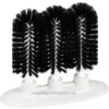 Black cleaning brush heads for commercial and industrial cleaning, compatible with various cleaning tools, available at Beyond Hygiene Asia.