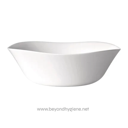 Elegant white ceramic bathtub for luxury bathroom use, ideal for relaxation and spa environments, showcasing modern bathroom fixtures and hygiene excellence.