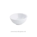 Tablecraft 3 Oz White Ribbed Ramekin - Image 4