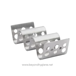 Stainless steel drain cover with multiple circular holes for efficient water drainage and hygiene. Durable and rust-resistant, ideal for commercial and residential bathrooms or kitchens.