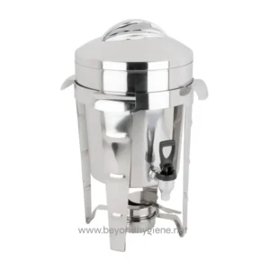 Stainless steel commercial hot water dispenser, hygienic and durable, ideal for restaurants, cafes, and catering businesses. Perfect for dispensing hot water efficiently while maintaining cleanliness.