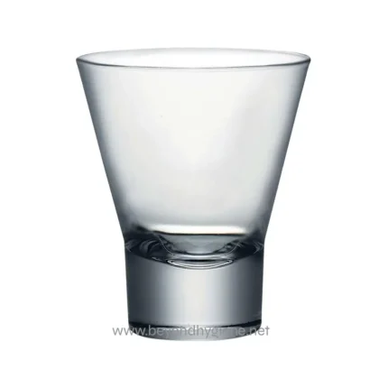 Clear glass with a modern design, ideal for hygiene and cleanliness demonstrations, representing Beyond Hygiene Asia's commitment to sanitation solutions.