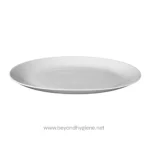 Stainless steel oval serving platter for hygiene-conscious food presentation at Beyond Hygiene Asia.