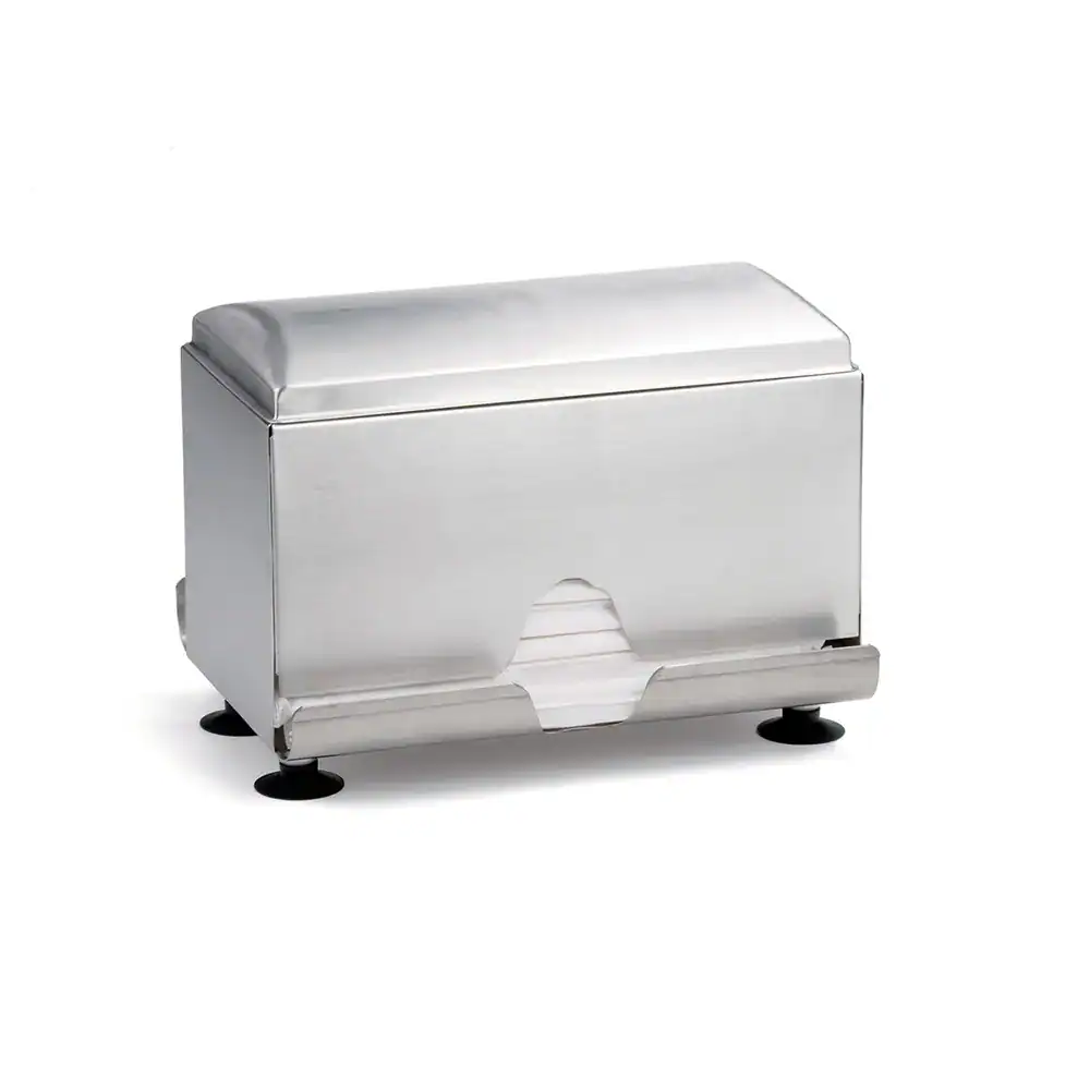 6 Stainless steel hand towel dispenser for hygiene and sanitation in commercial kitchens and restrooms. Durable and easy to clean soap or towel dispenser from Beyond Hygiene Asia.