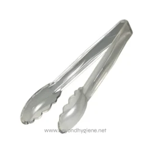 Tong 9" Scallop Grip Clear