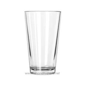 Clear drinking glass for beverages, high-quality glassware used in hospitality and hospitality services, prominently featured on Beyond Hygiene Asia website.