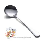 Soup Spoons Set 12 Pcs Premium Stainless Steel Dinner Spoons Heavy-Weight Durable Round Spoons Flatware Set