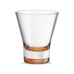 Bormioli Rocco Ypsilon Pre-Dinner Glasses, Orange, Set of 6