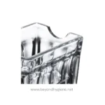 Stainless steel cutlery holder used in commercial kitchens for efficient organization and hygiene.