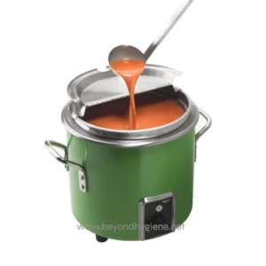 Deep hot liquid soap or sanitizer warmer, electric heating machine, for hygiene and sanitation use. Designed for businesses requiring efficient and safe sanitizing solutions in the Asian market.