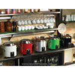 11-Quart 230-Volt Retro Stockpot Rethermalizer in Green Apple with Schuko Plug