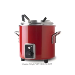 11-Quart 230-Volt Retro Stockpot Rethermalizer in Fire Engine Red with Schuko Plug
