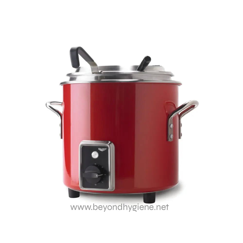 Electric food steamer for commercial kitchen use, fast steaming with adjustable temperature control, ideal for healthy cooking and food hygiene standards.