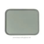Stainless steel soap dispenser button for hygiene maintenance in commercial and healthcare settings.