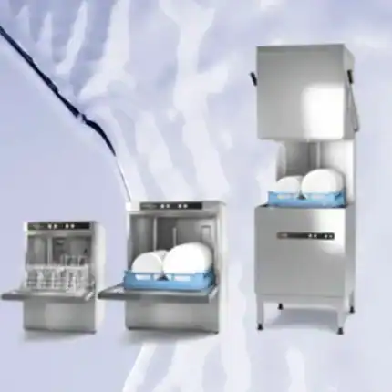 Automatic industrial dishwashers for commercial kitchens with high hygiene standards and durable stainless steel construction. Perfect for restaurants, catering, and food service industries.