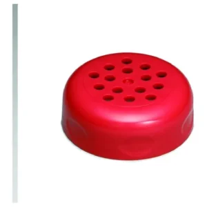 Tablecraft C260TRE Perforated Red Plastic Shaker Top for 6 or 8 oz Shakers