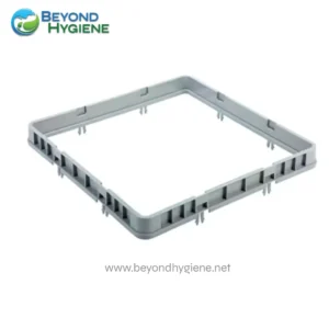 Heavy-duty plastic drainage grate for hygienic wastewater management and floor drainage solutions in commercial and industrial settings.
