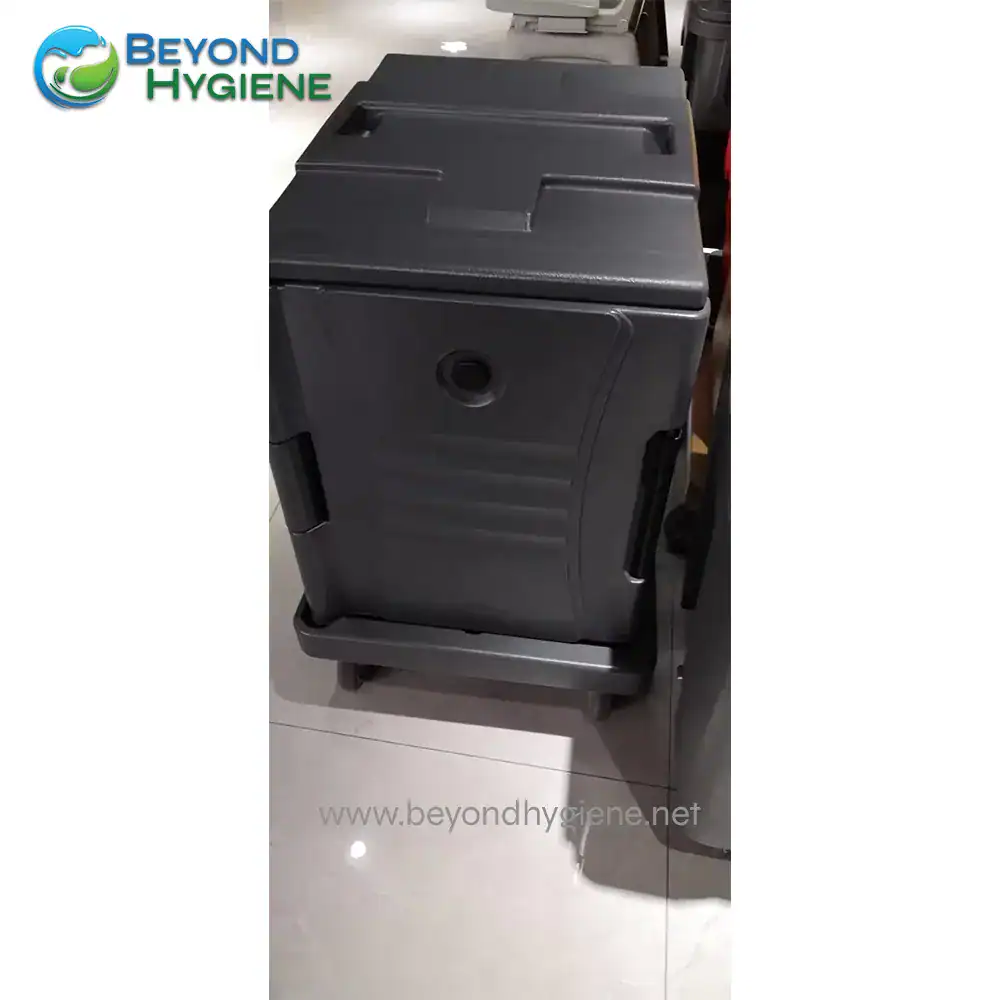 UGA-JDUPC06_6 Black portable hand sanitizer dispenser machine for hygiene and sanitation solutions in Asia, designed for quick cleaning and easy maintenance at public and private spaces.