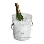 Beyond hygiene asia champagne bottle in ice bucket for celebration and hygiene event.