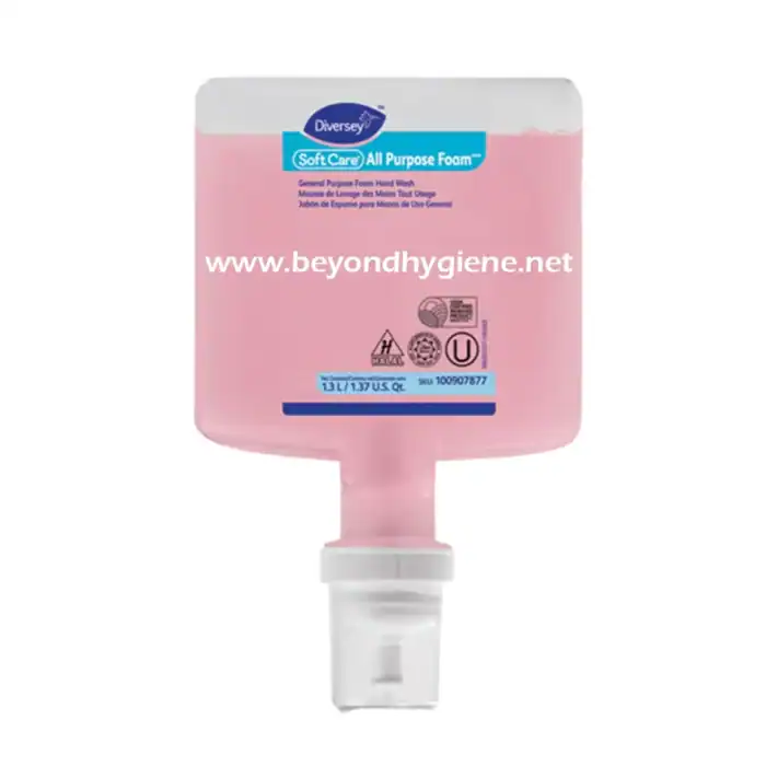 All purpose foam hand wash dispenser from Beyond Hygiene Asia, suitable for commercial and industrial cleaning environments.