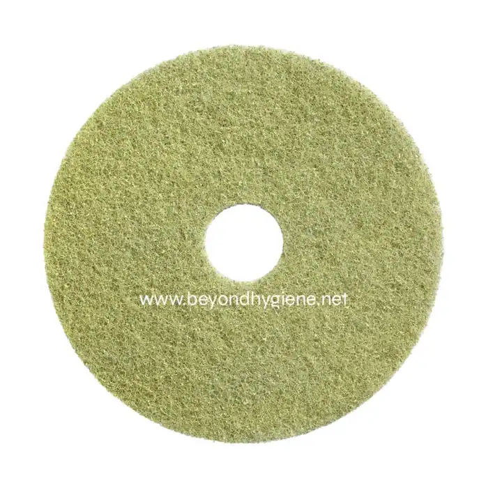 Microfiber polishing pad for cleaning and surface finishing in commercial and residential cleaning services.