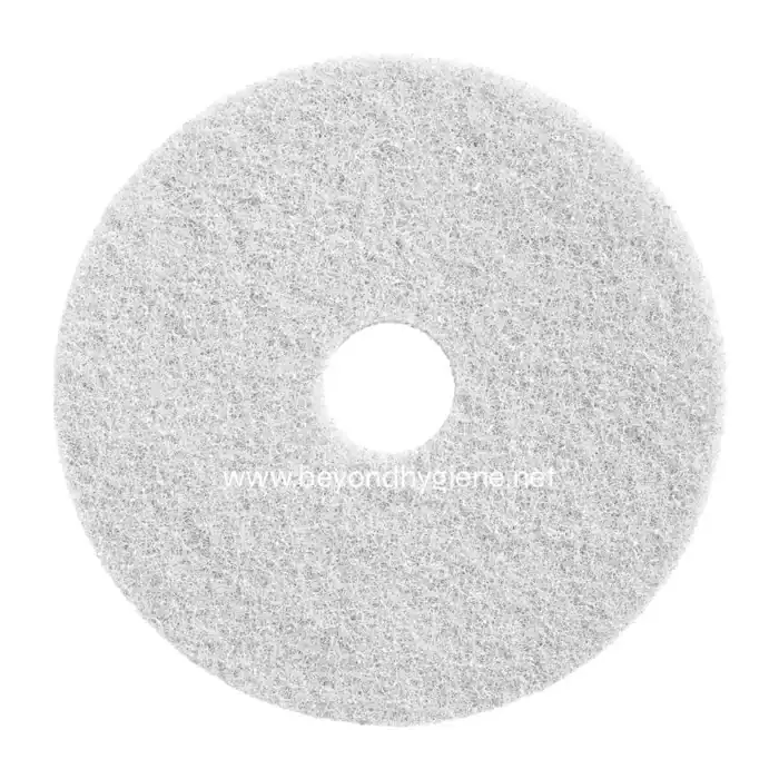 Microfiber polishing pad for professional cleaning, eco-friendly product, suitable for commercial and industrial hygiene solutions.