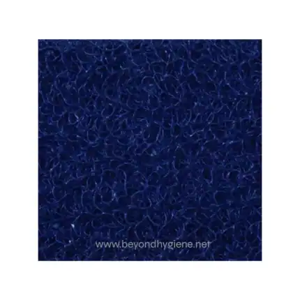 Blue cleaning brush scrubbing pad material for hygiene and sanitation purposes.
